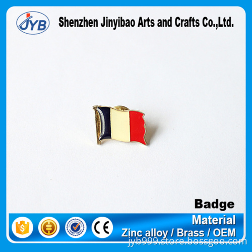 Country flag famous brand logo badge custom pin badge